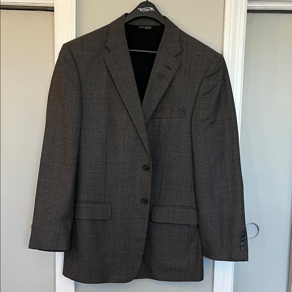 Jos. A. Bank Charcoal Grey and Blue Tweed Blazer